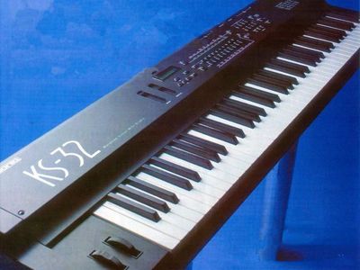 Ensoniq KS-32 Weighted Action MIDI Studio Keyboard Synthesizer Workstation