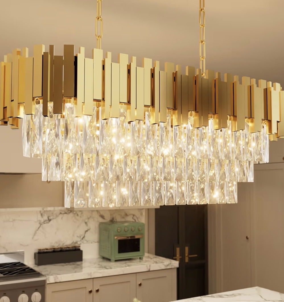 Brand new in box- Luxury Modern Gold Chandelier