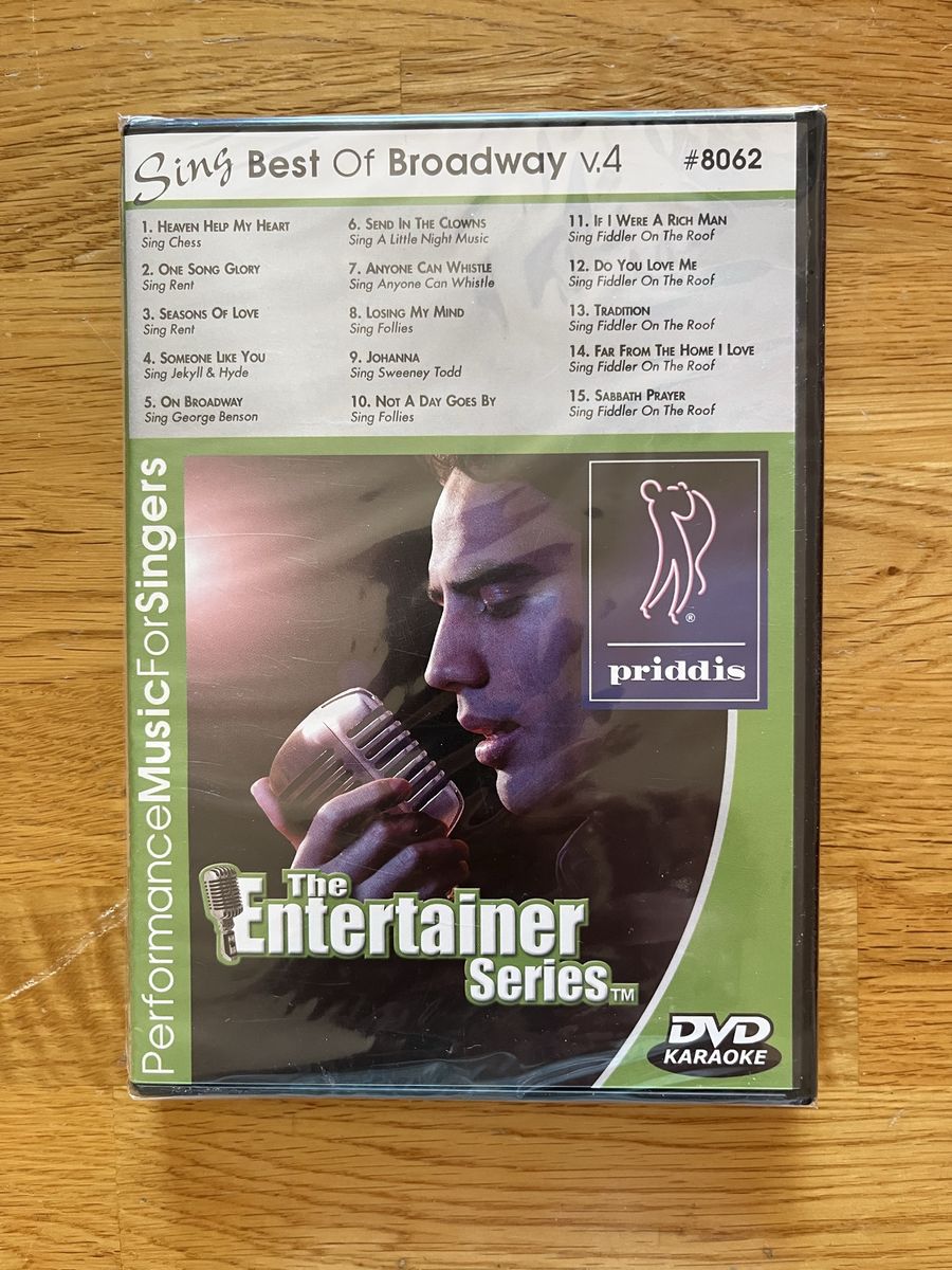 NEW DVD karaoke: sing Best of Broadway v.4.
