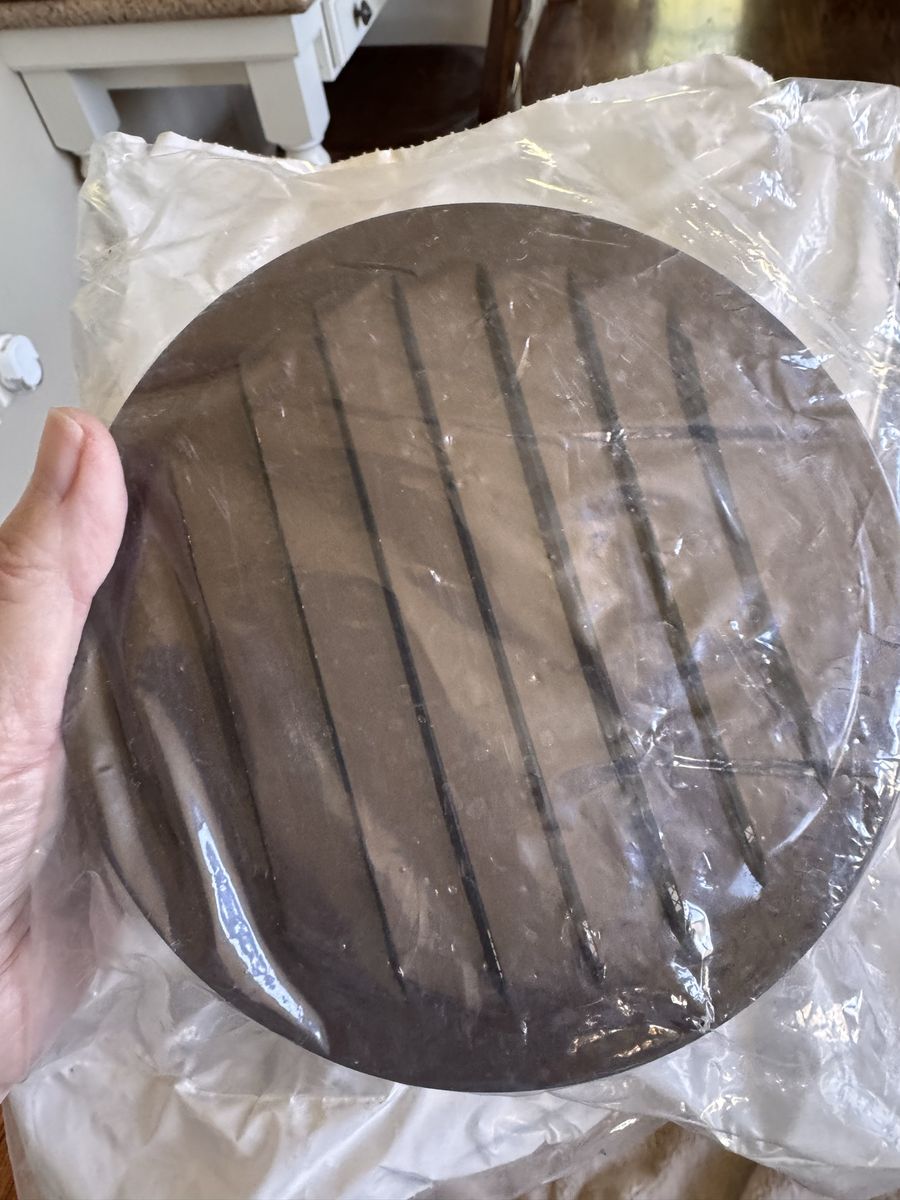 4- 6” Round Brown louvers with insect screen vent covers
