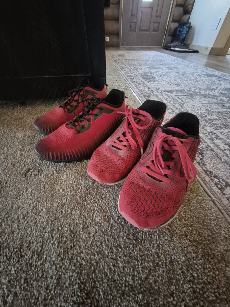 red whitins mens running shoes and kricely men's running shoes
