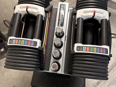 Powerblock Urethane Adjustable Dumbbells 5-90LB
