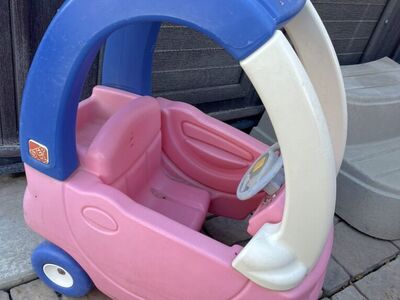 Pink/blue Cozy Coupe Car Step 2 Brand