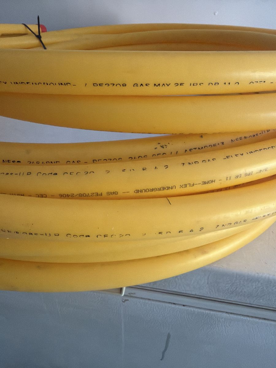 Underground Yellow Gas Pipe - Home-Flex Underground 3/4" IPS DR 11 GAS PE2708/2406