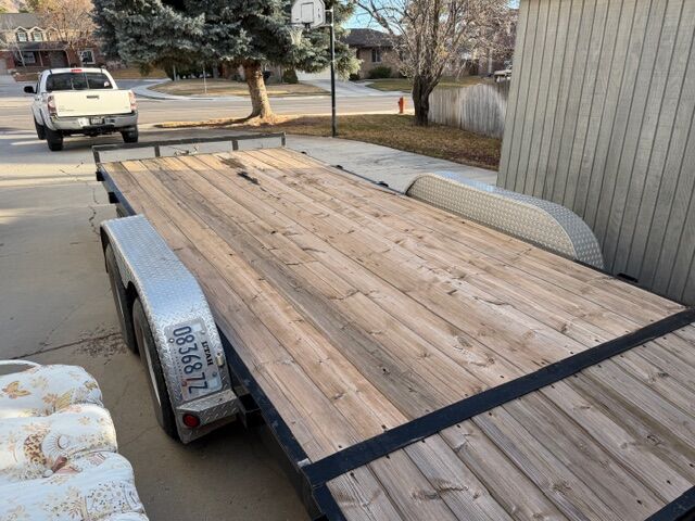 20 X 7 foot flatbed trailer