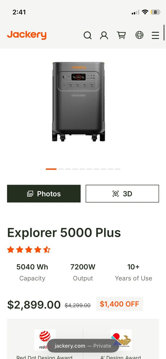 NEW Jackery Explorer 5000 Plus