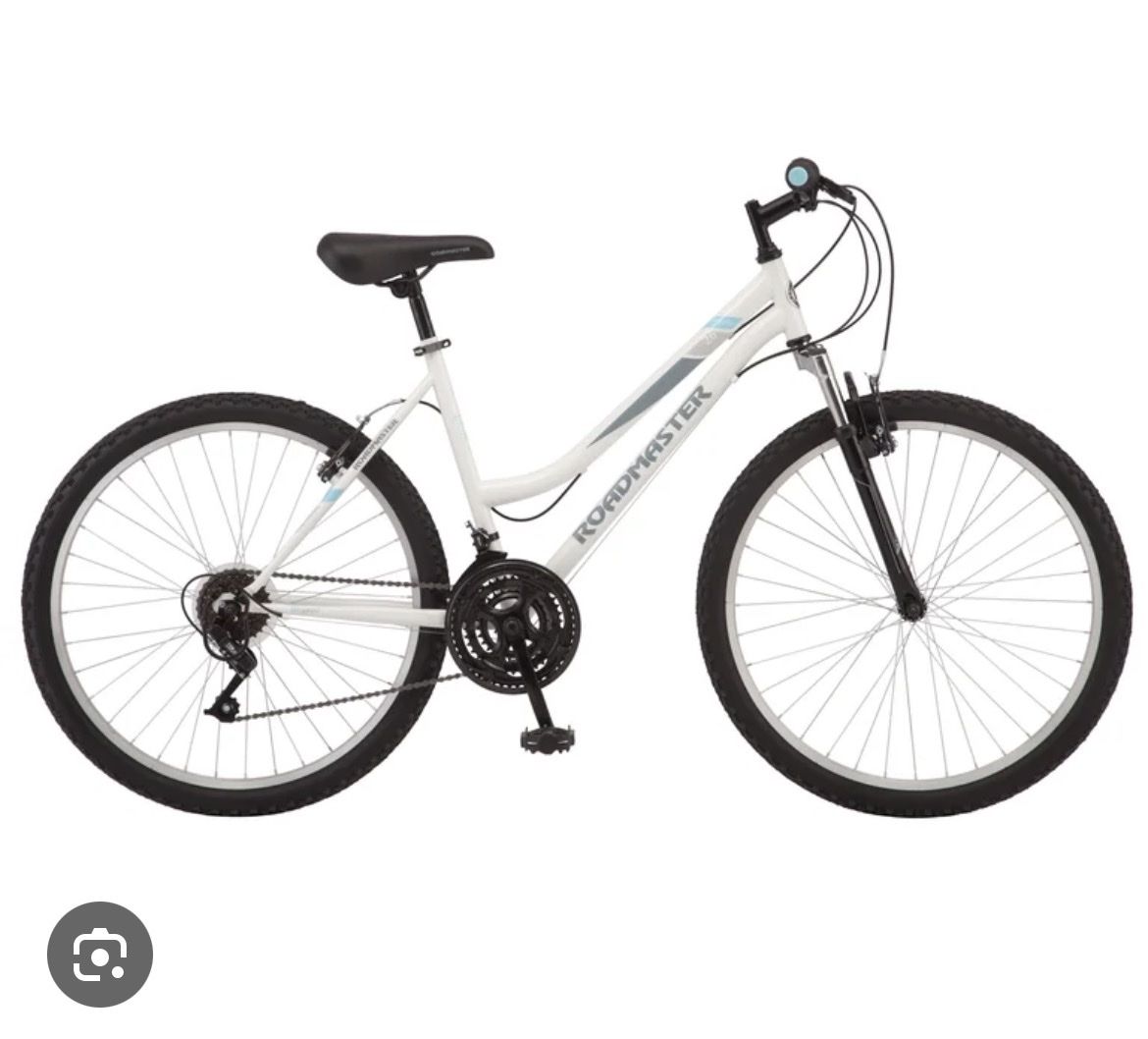 Roadmaster Granite Peak 26” Mountain Bike - White with Accessories