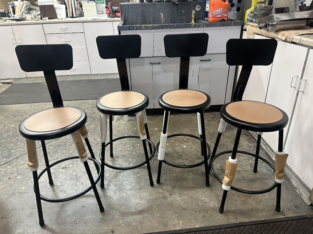 National Public Seating6224B-10 24Stools (4)