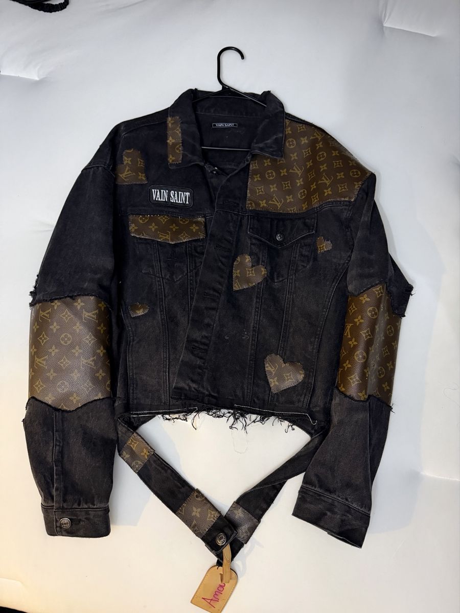 Custom made LV jacket from LV bag