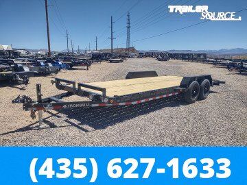 7x20 Iron Bull ETB Flatbed Car Hauler Trailer - 10K GVWR
