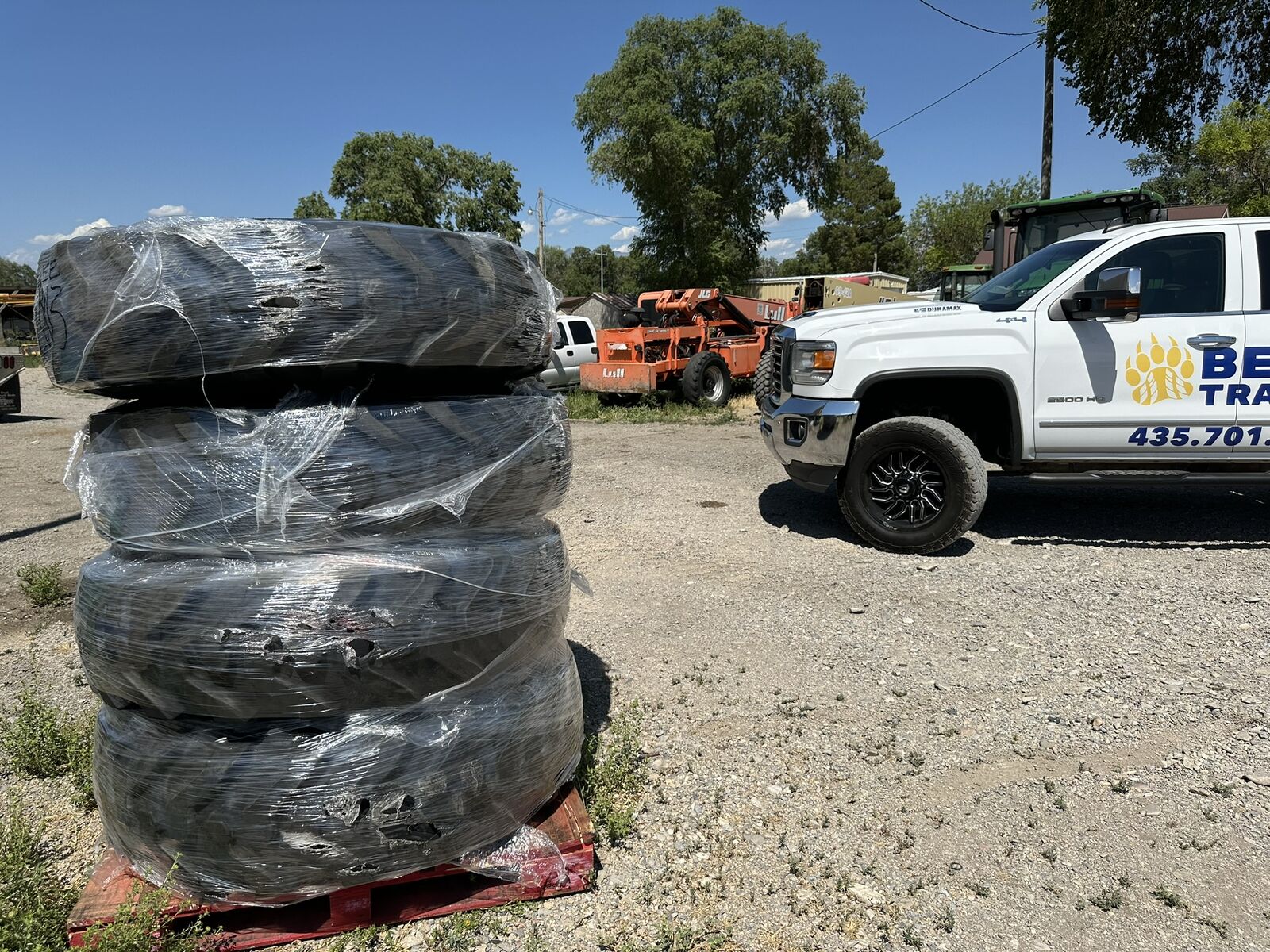 Tractor, Loader, Backhoe Tires and Tracks! Blades, Buckets, and Teeth. John Deere, Kubota, Cat, Case, and more.
