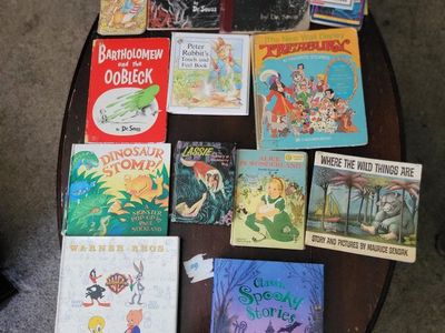 Children's Classic Book Lot (11+ books): Dr. Seuss, Maurice Sendak, Warner Bros. Animation Art, Spooky Stories