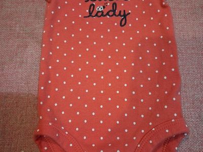 Carters Newborn "Aunties Little Lady" Pink onesie