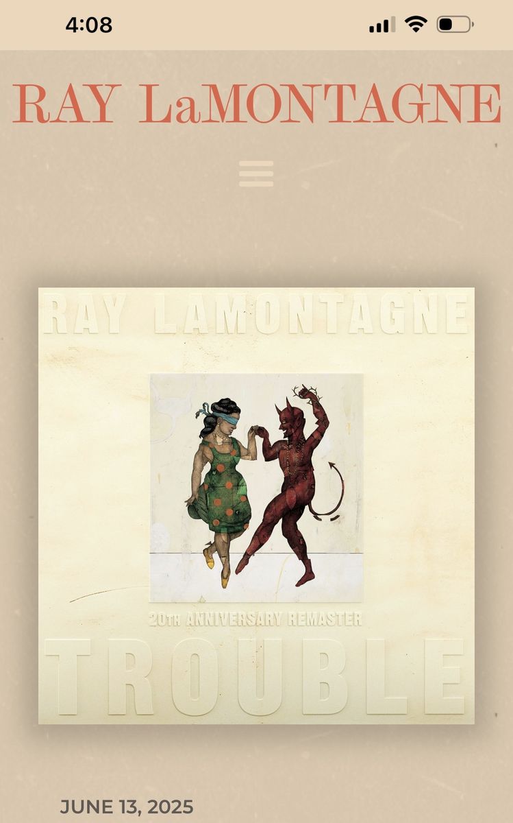 Ray LaMontagne Tickets - Red Butte Garden - 8/23. 2 Available