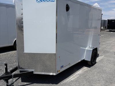 6x12 Look ST DLX Enclosed Cargo Trailer - 6'6" Interior - 3.5K GVWR - .080 PolyCor, Barn Doors