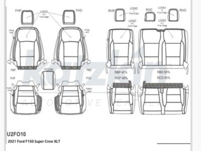 Leather Seats Ford Truck Crew Cab- F150-250-350