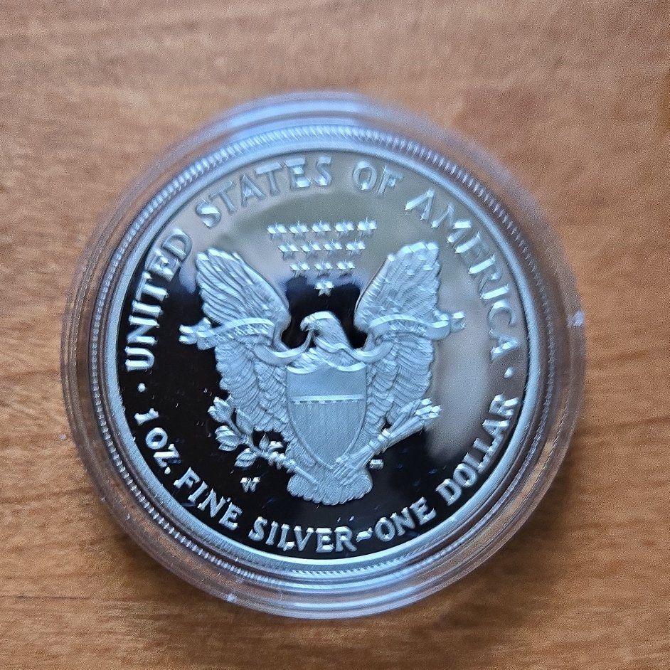 2007 W (West Point) 1 oz Silver Proof Eagle.