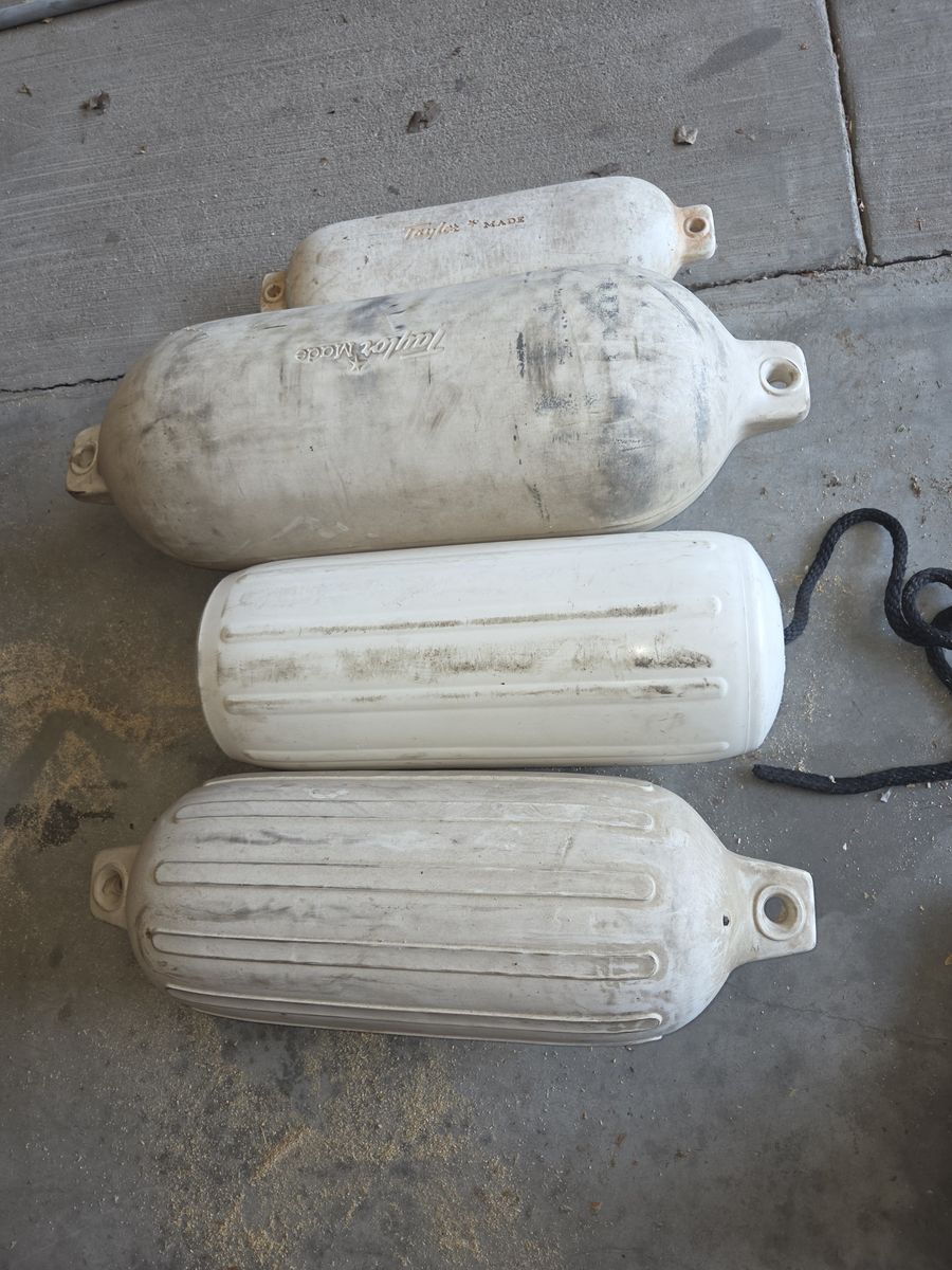 BOAT FENDERS.  $17.00 FOR THE LOT.
