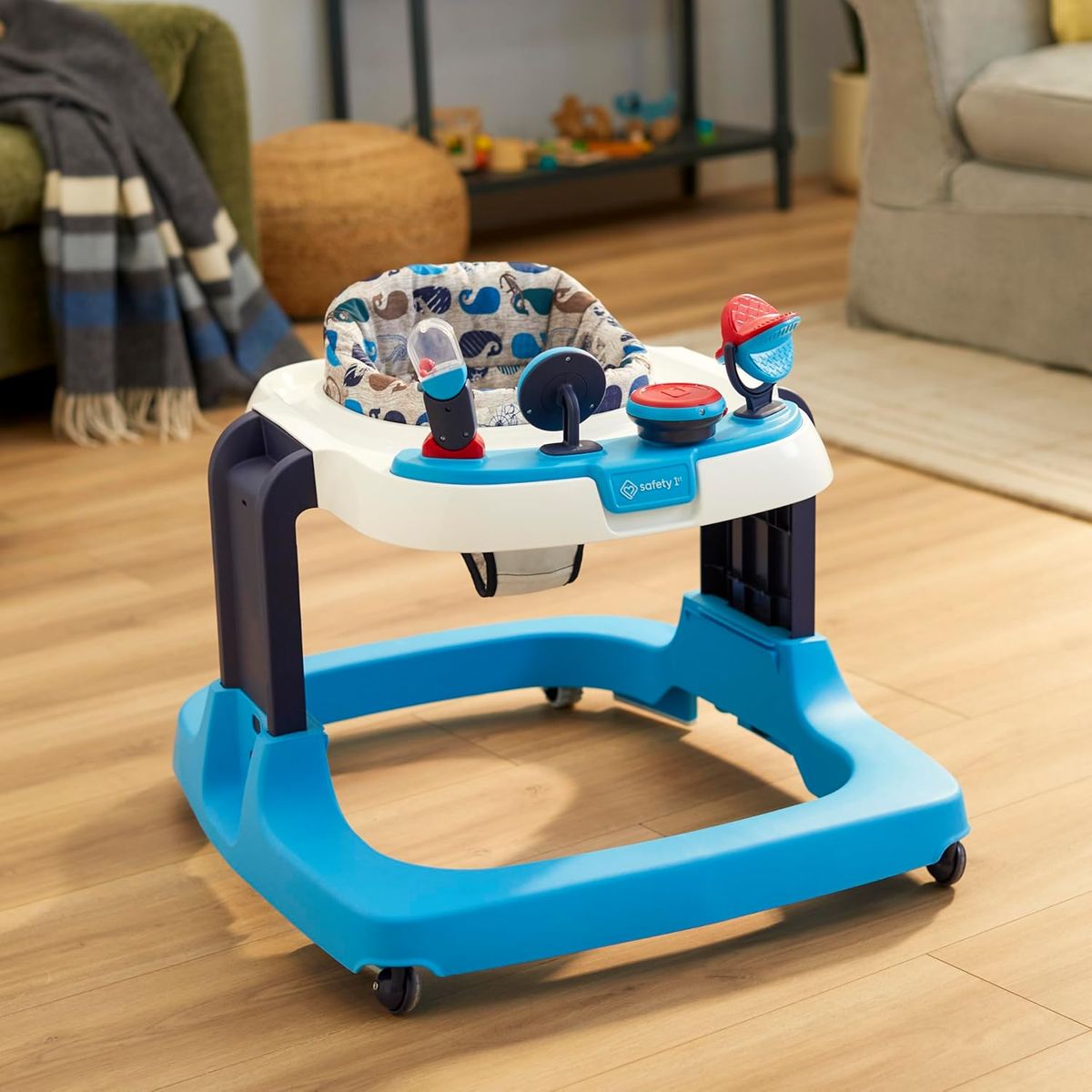 Brand NEW Safety 1st Ready, Set, Walk! DX Developmental Walker, Grey Geo