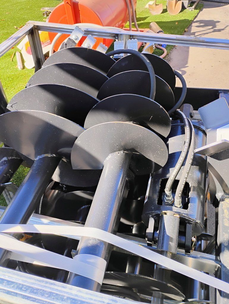HEAVY DUTY 3 PIECE SKID STEER AUGER SET UP