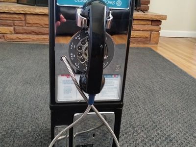 US West Communications Rotary Dial Vintage Collectible Pay Phone