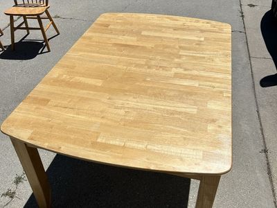Wooden Dining Table Set with 5 Chairs and Bench