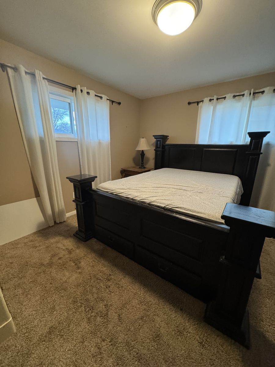Black Queen 4 Post Bed Frame - Good Condition