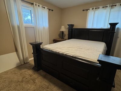 Black Queen 4 Post Bed Frame - Good Condition