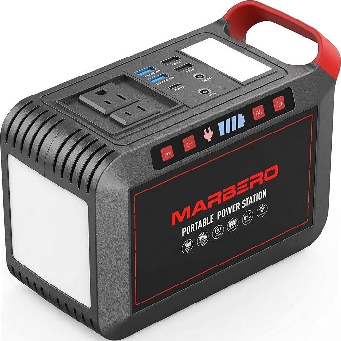 MARBERO Portable Power Station - Compact, Versatile Power Supply