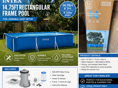 Brand new Intex pool- still in the box!