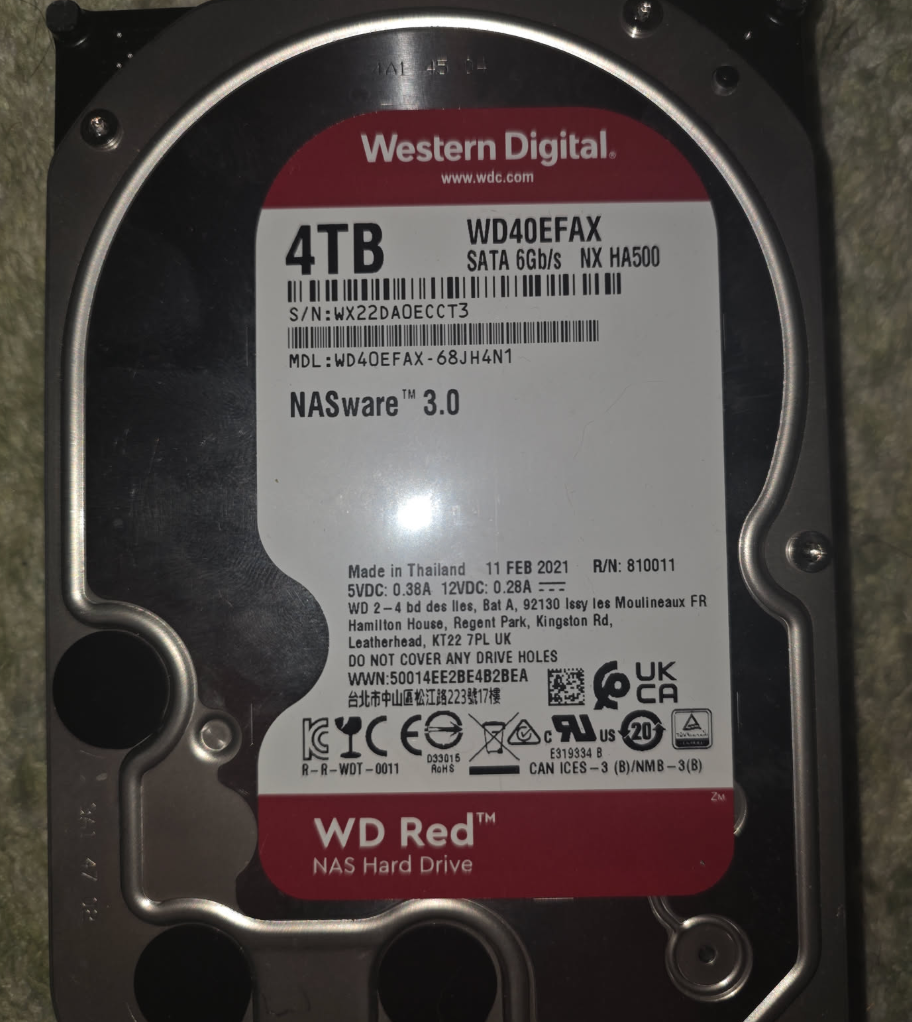 3TB, 4TB HDDs 3.5" SATA - storage hard drives