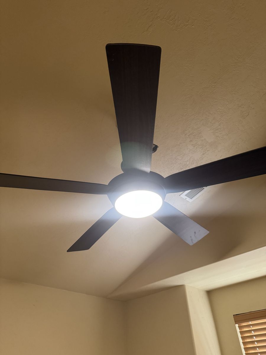 Fanimation Slinger V2 72" Indoor/Outdoor Ceiling Fan with Remote - Dark Bronze, 9 Blades