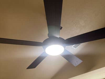 Fanimation Slinger V2 72" Indoor/Outdoor Ceiling Fan with Remote - Dark Bronze, 9 Blades