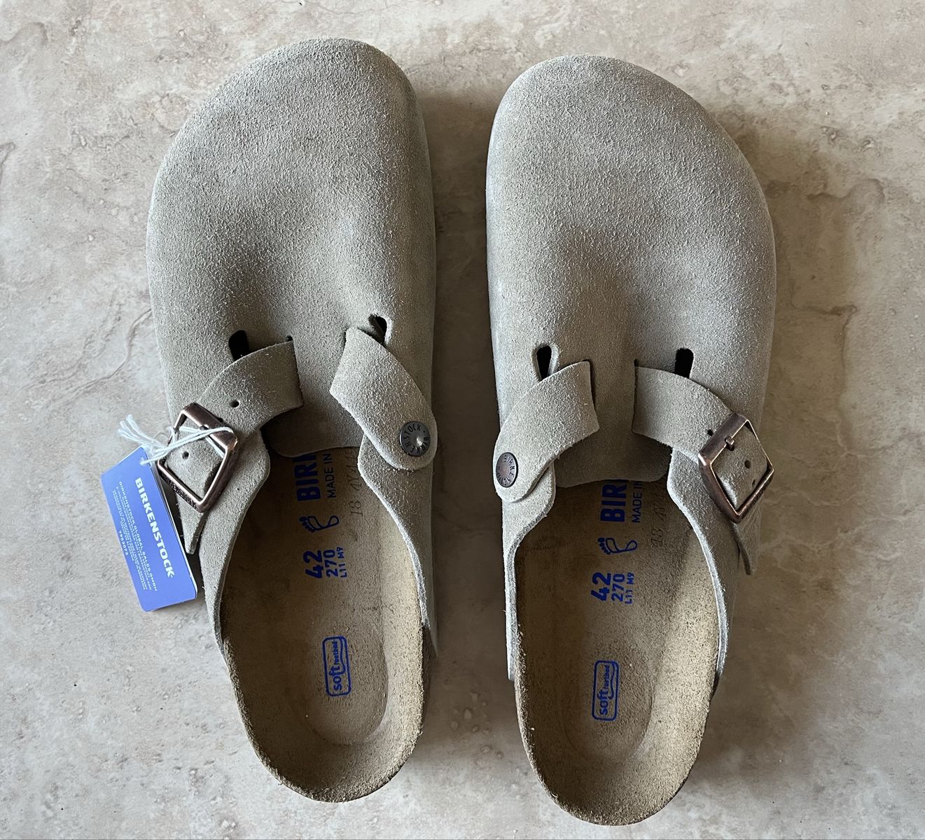 Birkenstock Boston Clog- Taupe- Men's 9