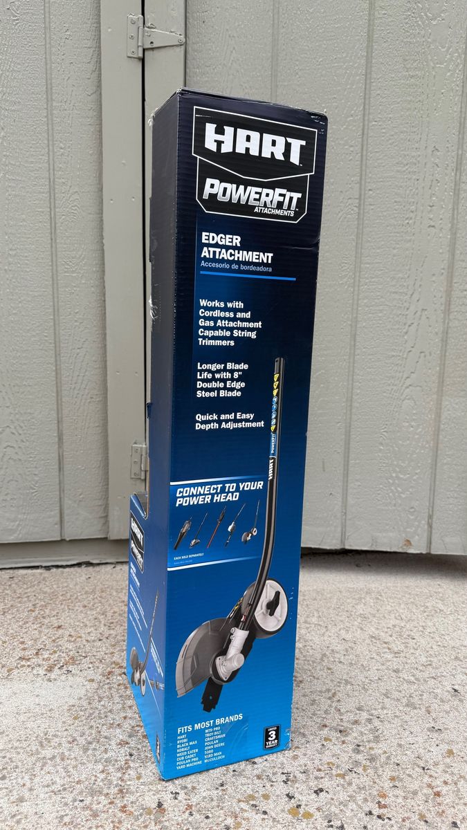 New HART PowerFit Edger Attachment- Gas Trimmer Accesory