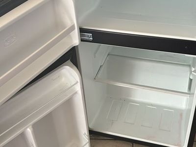 Galanz Mini Fridge with Freezer, Black, Compact Refrigerator