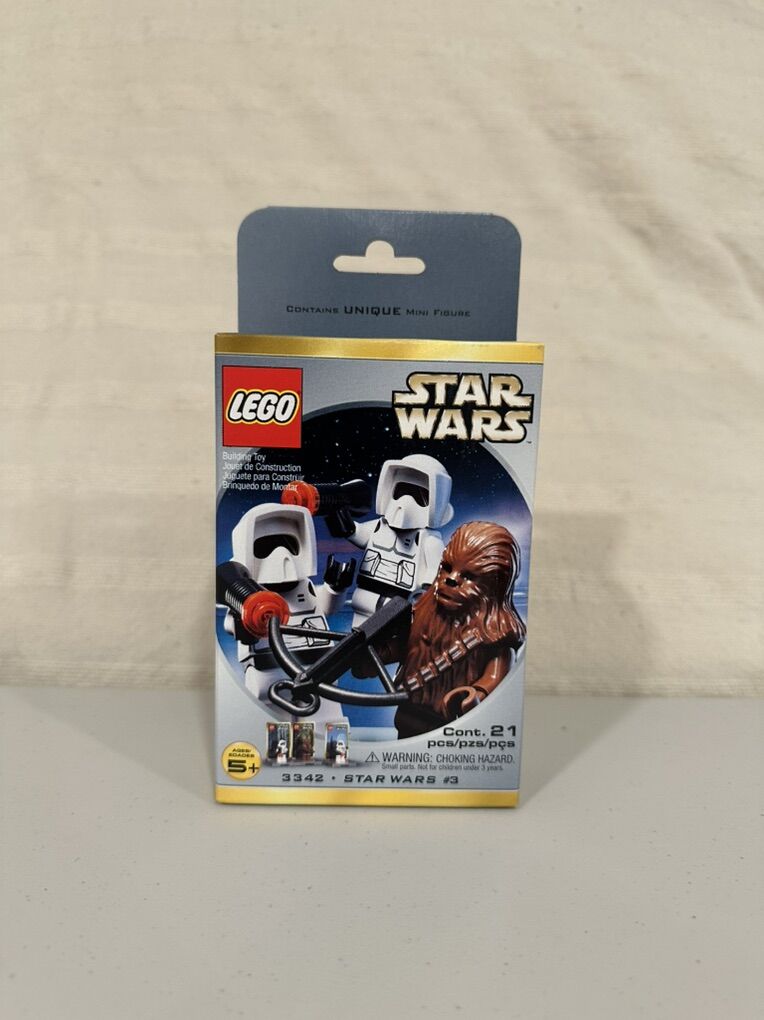 LEGO 2000 Star Wars Chewbacca, 2 Biker Scouts 3342