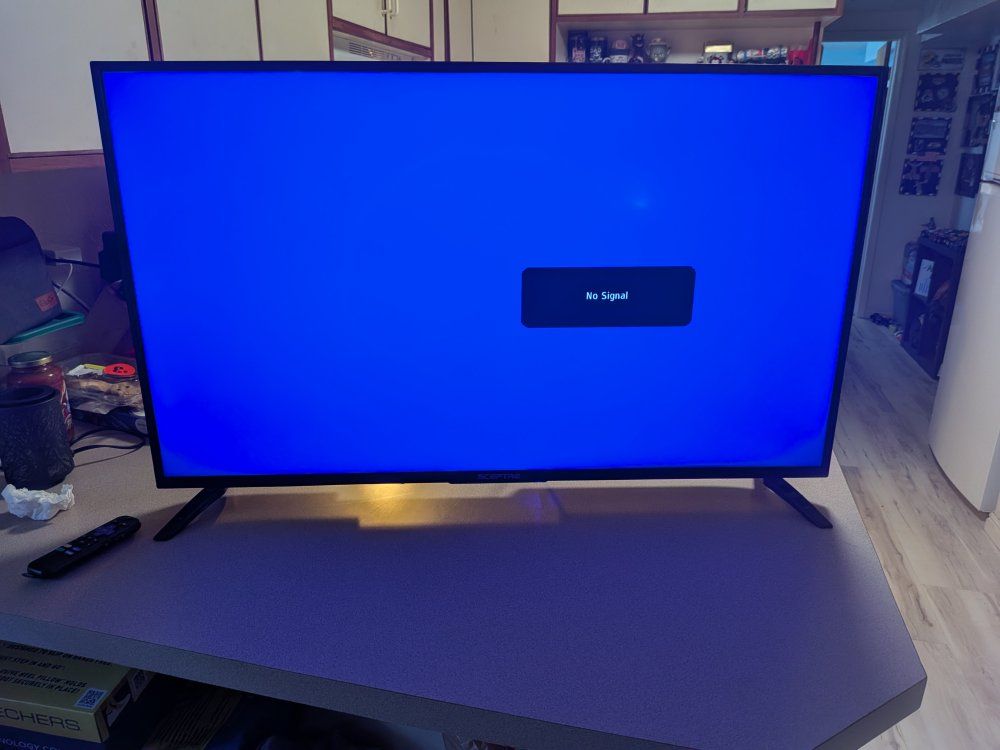 43"Sceptre Flat Screen HDTV with Remote and Stand and Roku Device $50.