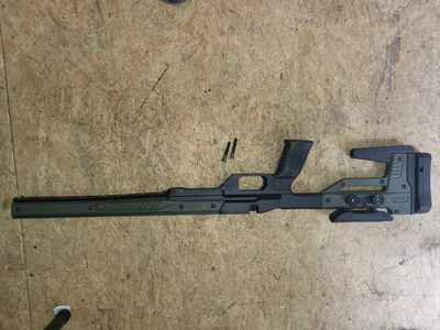 MDT Oryx Chassis for Savage Axis SA. OD green panels.