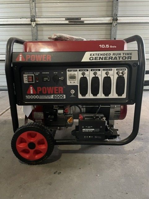 AP10000E - 10000 Watt Gasoline Portable Generator with Electric Start – 8000 Running Watts Home Backup Generator