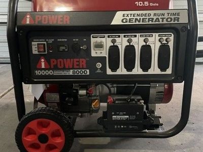 AP10000E - 10000 Watt Gasoline Portable Generator with Electric Start – 8000 Running Watts Home Backup Generator
