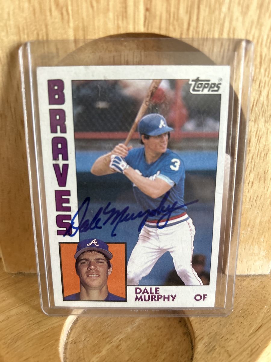 Dale Murphy Hand Signed 1984 Topps Autograph MLB Baseball Card BYU Cougar