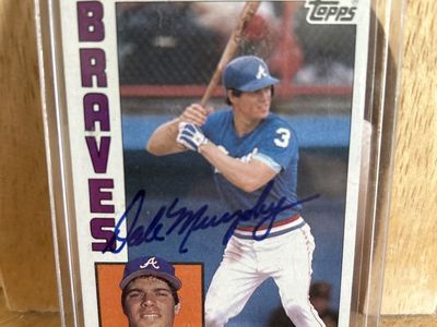 Dale Murphy Hand Signed 1984 Topps Autograph MLB Baseball Card BYU Cougar