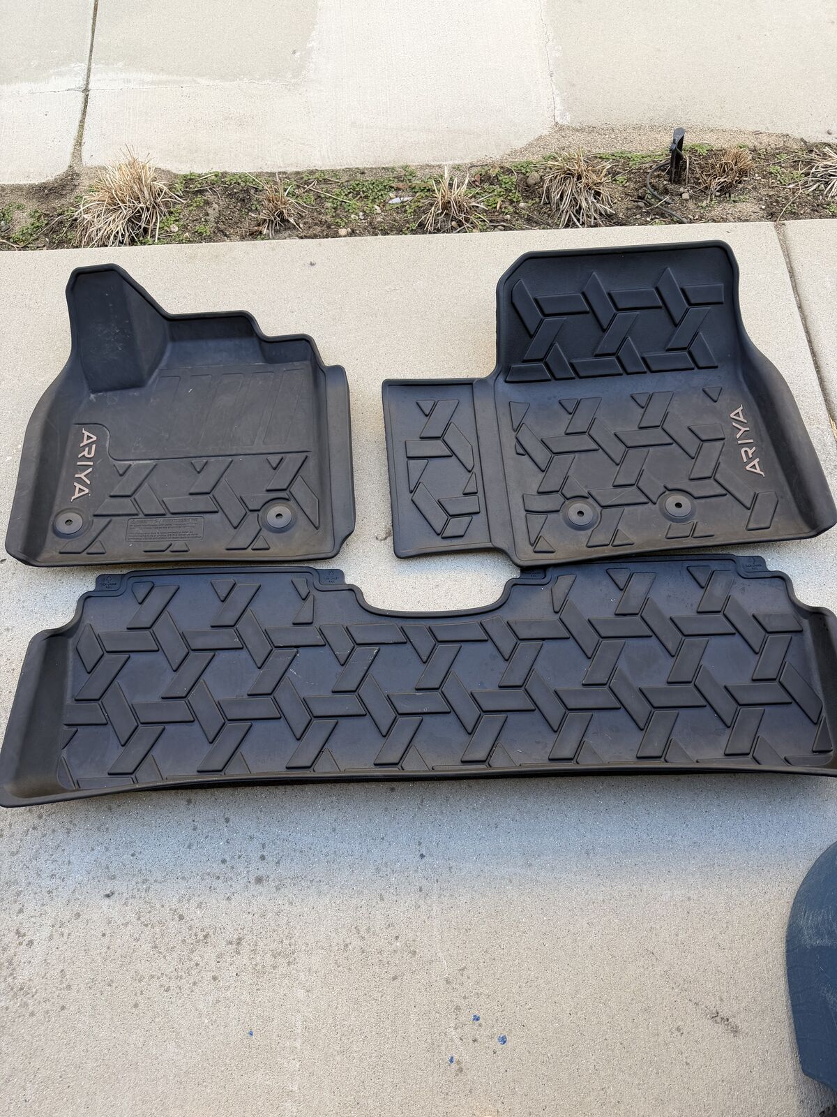 OEM Nissan 2023-2025 ARIYA All-Weather High Wall Floor Mats Black T99E4-5MP0A