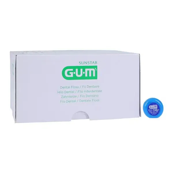 GUM Pro-Weave Mint Dental Floss Box 144 Count 4 Yards Each Travel Size Bulk