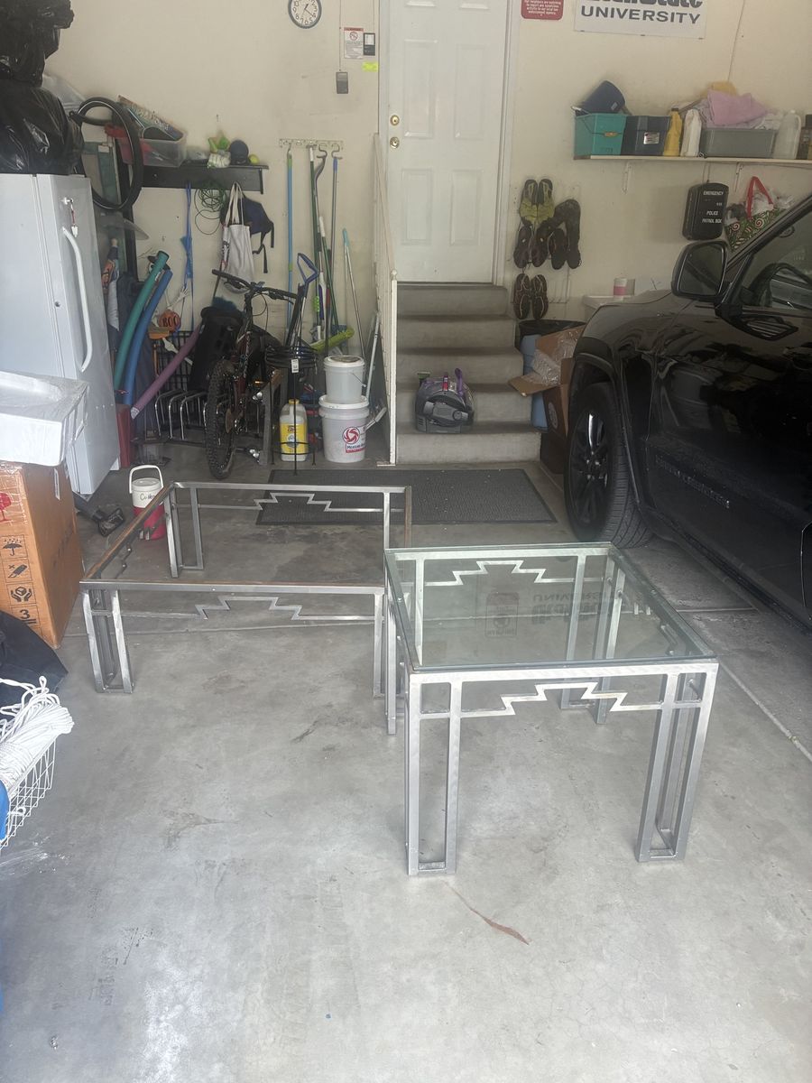 Metal Southwest style  Glass tables