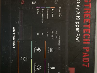 Bigtreetech pad 7 for sale or trade