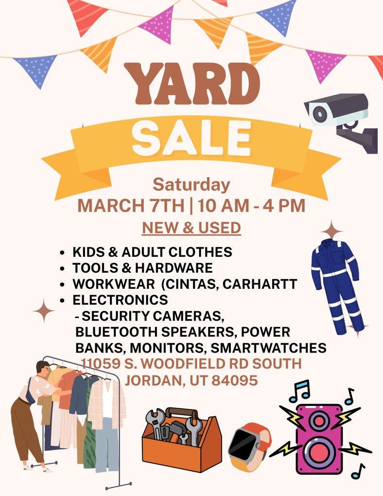 Yard Sale - Clothes, Tools, Electronics & More!
