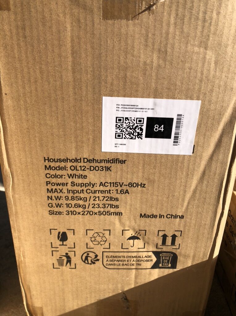 Big Dehumidifier New