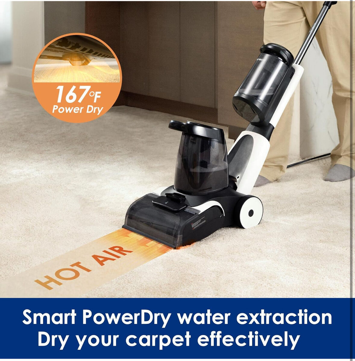 Tineco CARPET ONE PRO Smart Carpet Cleaner Machine, Upholstery Spot Cleaner with LCD Display, Carpet